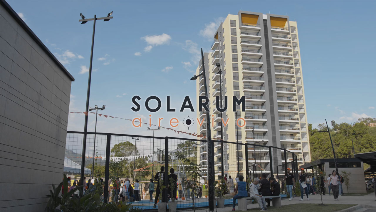 Visata general del proyecto Solarum en el año 2023 de la contructora Gerenciar